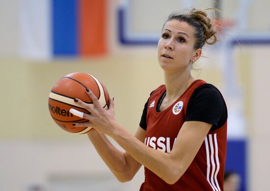 Basketball. Training session of Russian national women's team