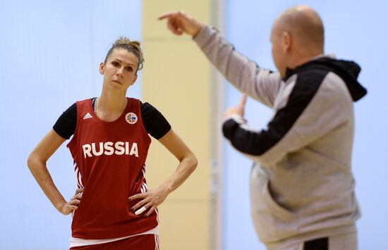 Basketball. Training session of Russian national women's team