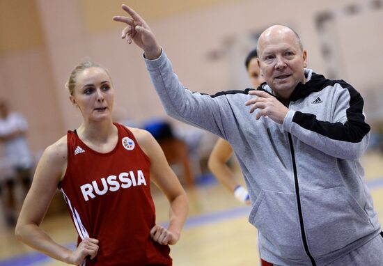 Basketball. Training session of Russian national women's team