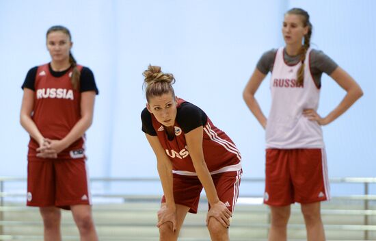 Basketball. Training session of Russian national women's team