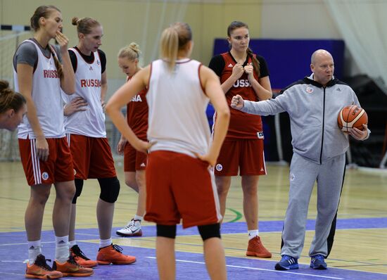 Basketball. Training session of Russian national women's team