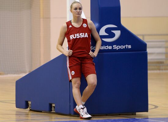 Basketball. Training session of Russian national women's team