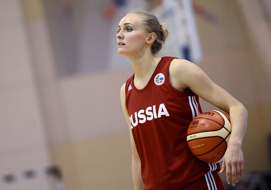 Basketball. Training session of Russian national women's team