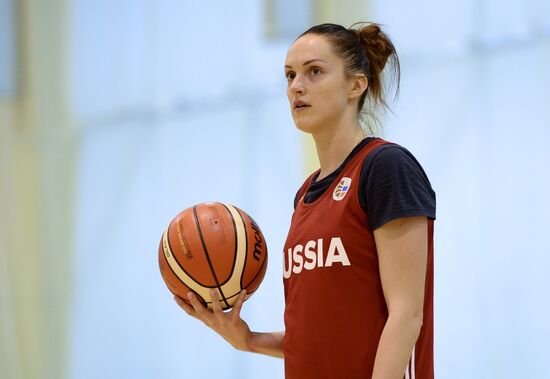 Basketball. Training session of Russian national women's team