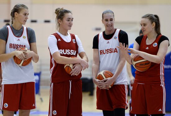 Basketball. Training session of Russian national women's team