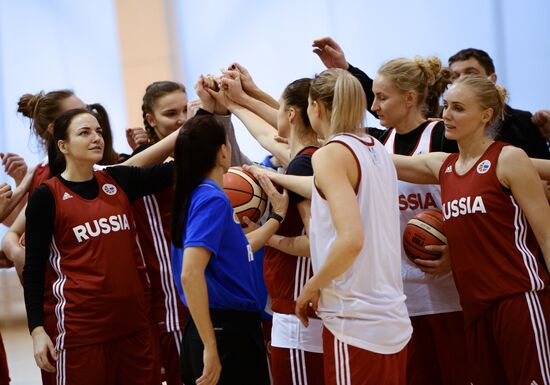 Basketball. Training session of Russian national women's team