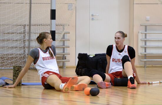 Basketball. Training session of Russian national women's team
