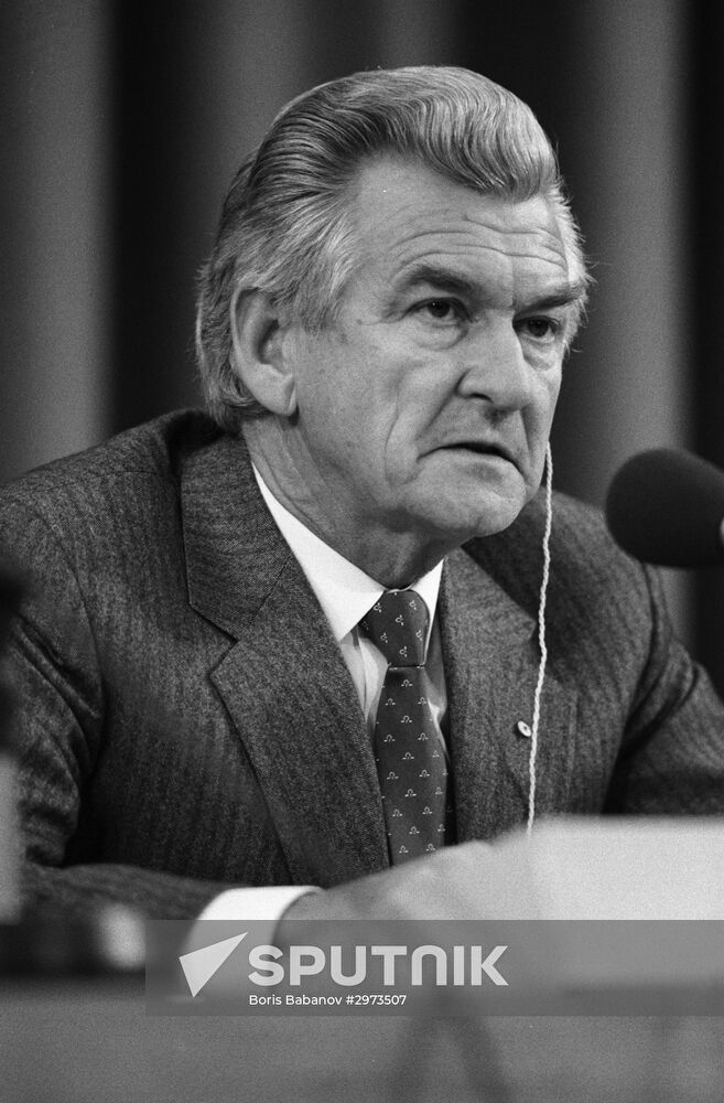Australian Prime Minister Robert James Lee Hawke's visit to USSR