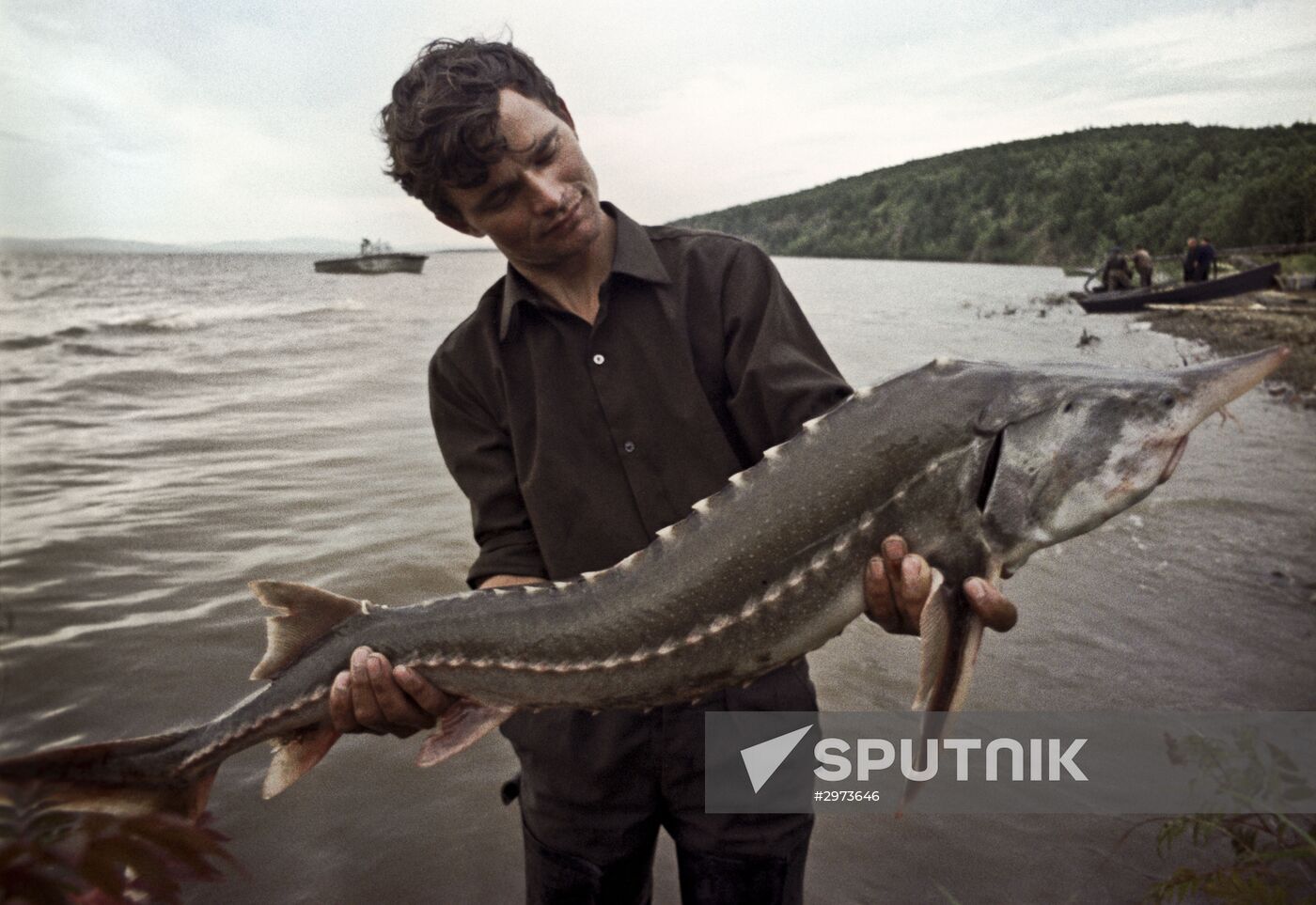 Fishing on Amur River