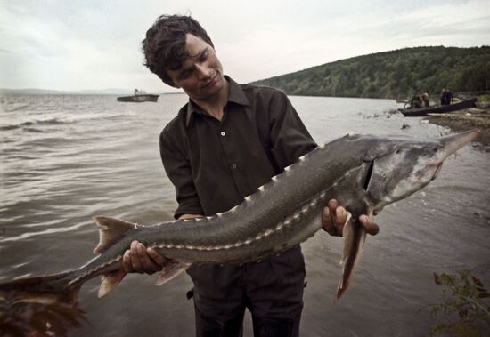 Fishing on Amur River