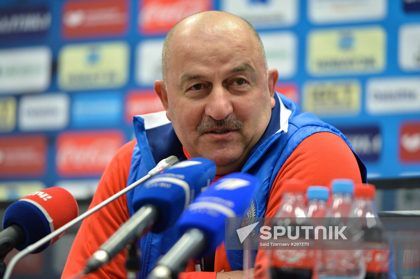 Russian national football team holds training session