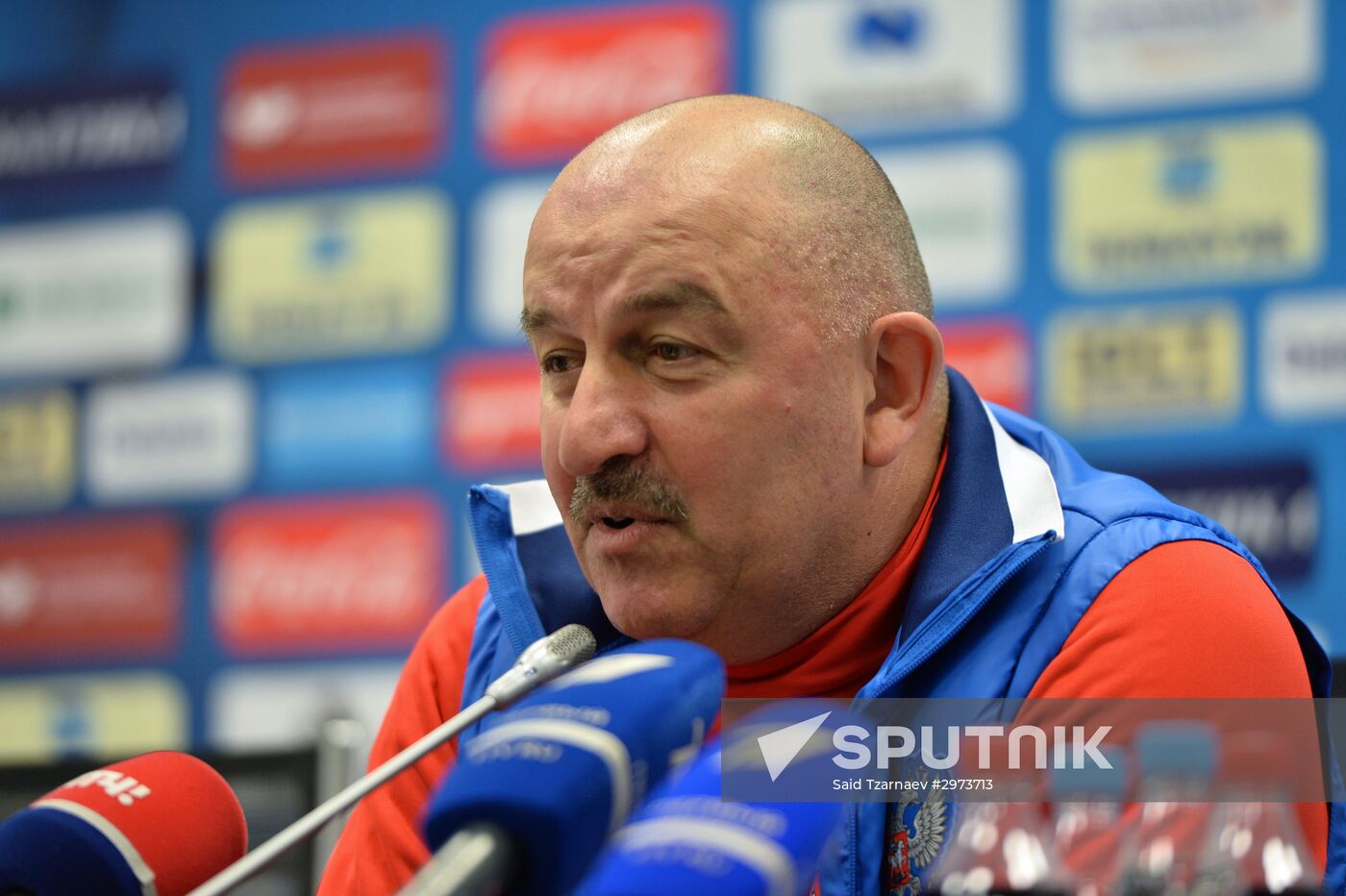 Russian national football team holds training session