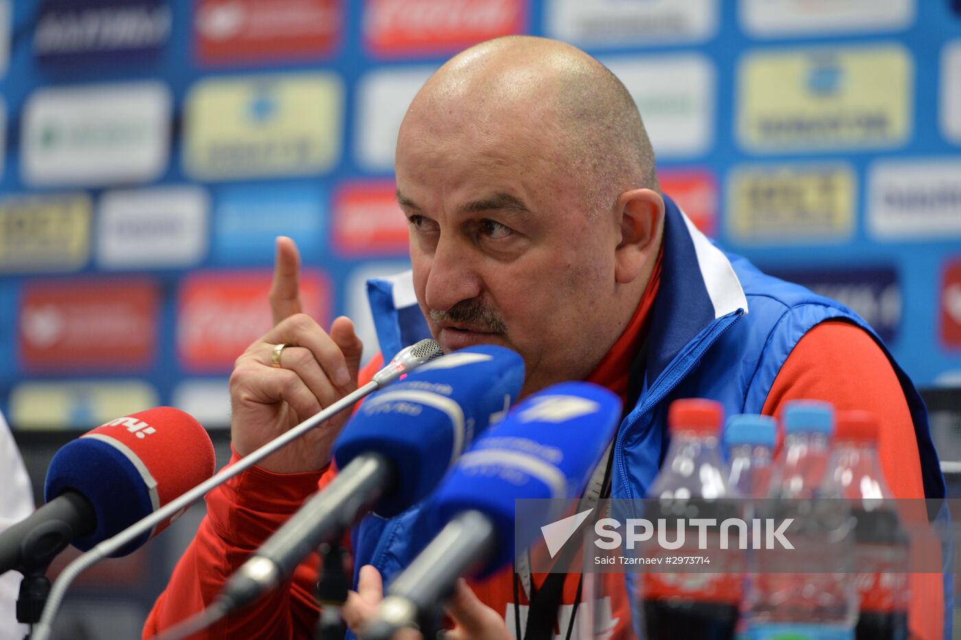 Russian national football team holds training session