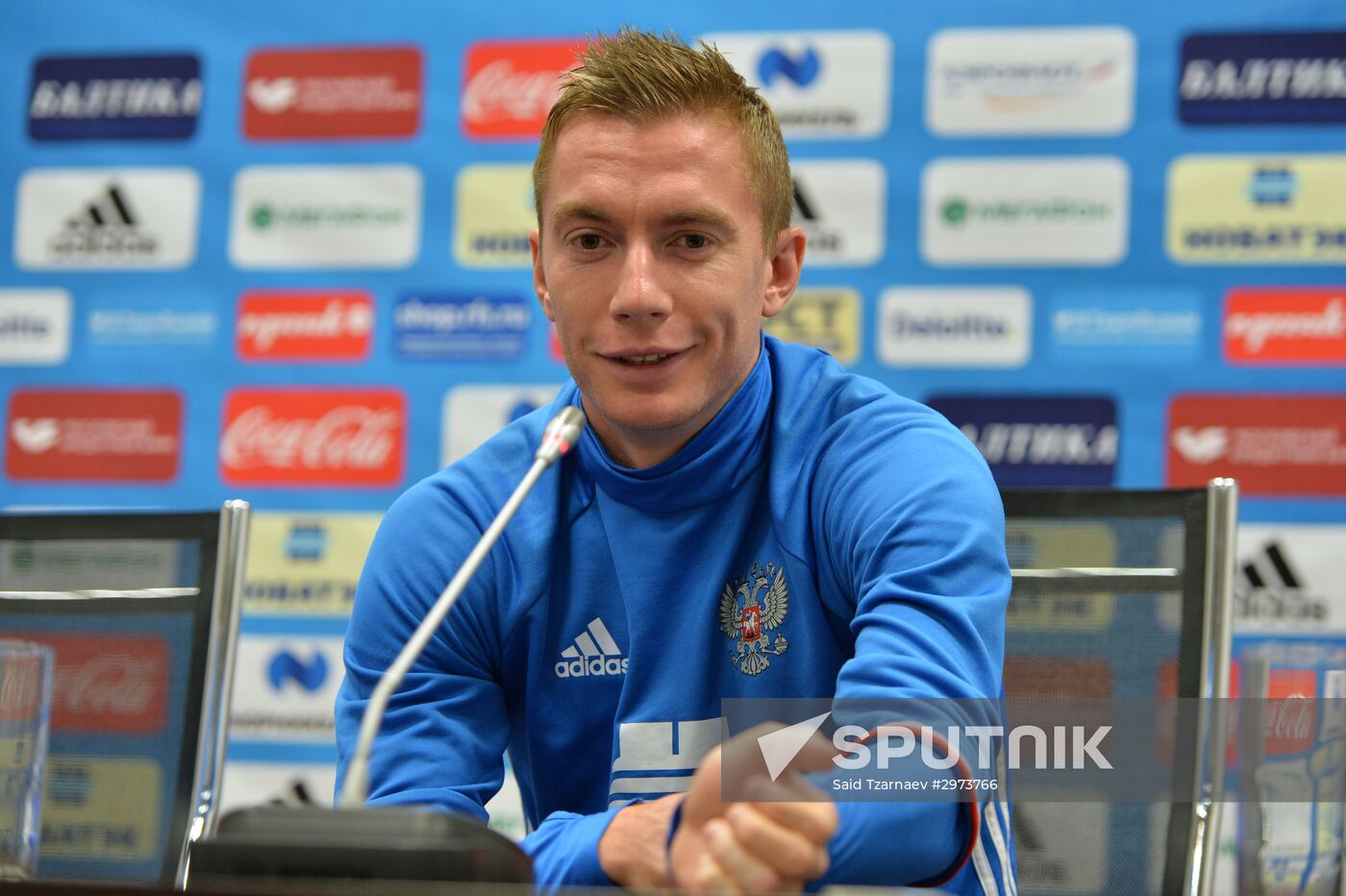 Russian national football team holds training session