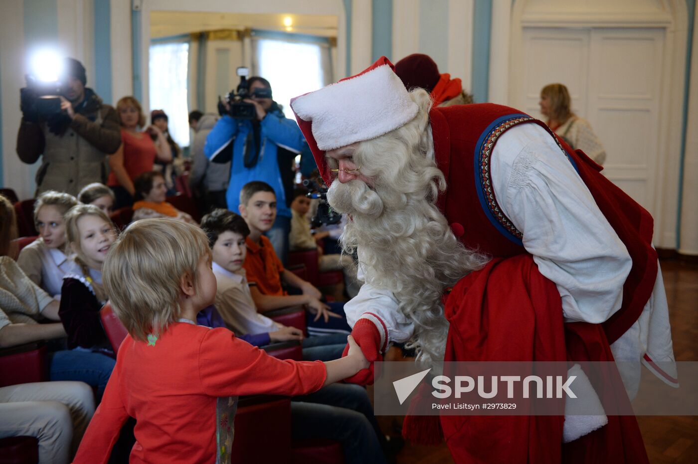 Finnish Santa Claus Joulupukki visits Yekaterinburg