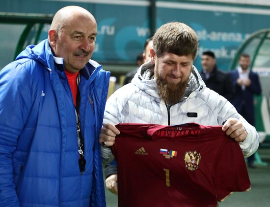 Russian national football team holds training session