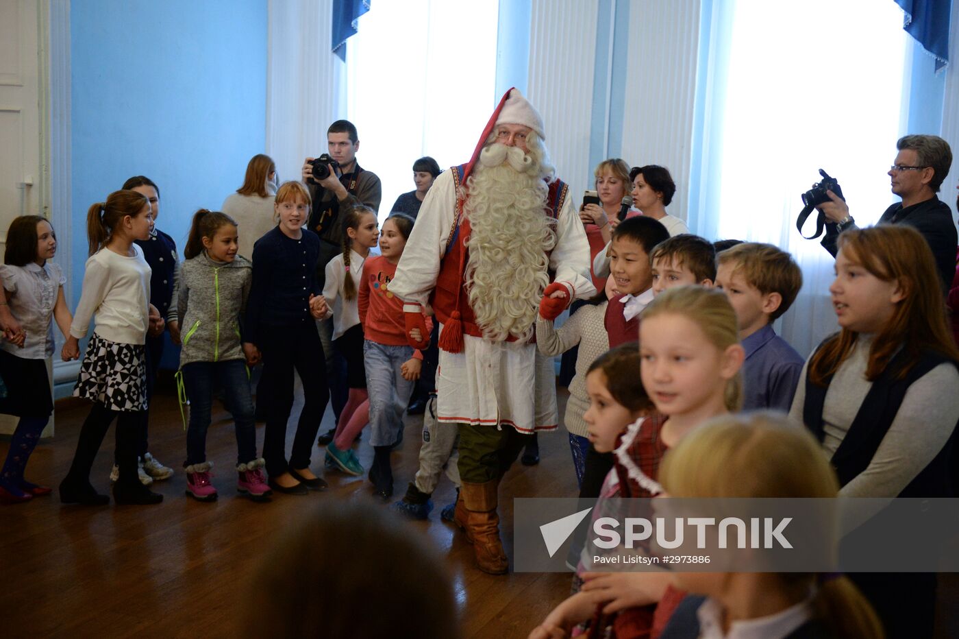 Finnish Santa Claus Joulupukki visits Yekaterinburg