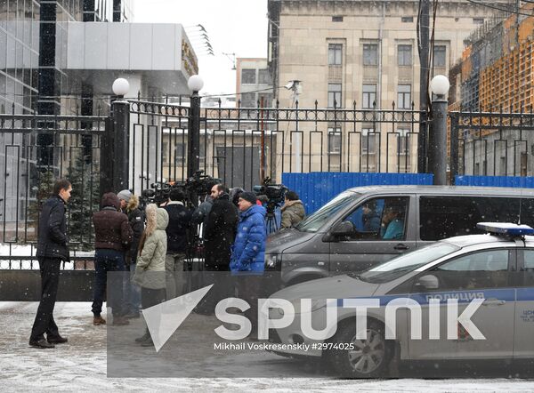 Situation near Russian Investigative Committee and Ministry of Economic Development after Alexei Ulyukayev's arrest