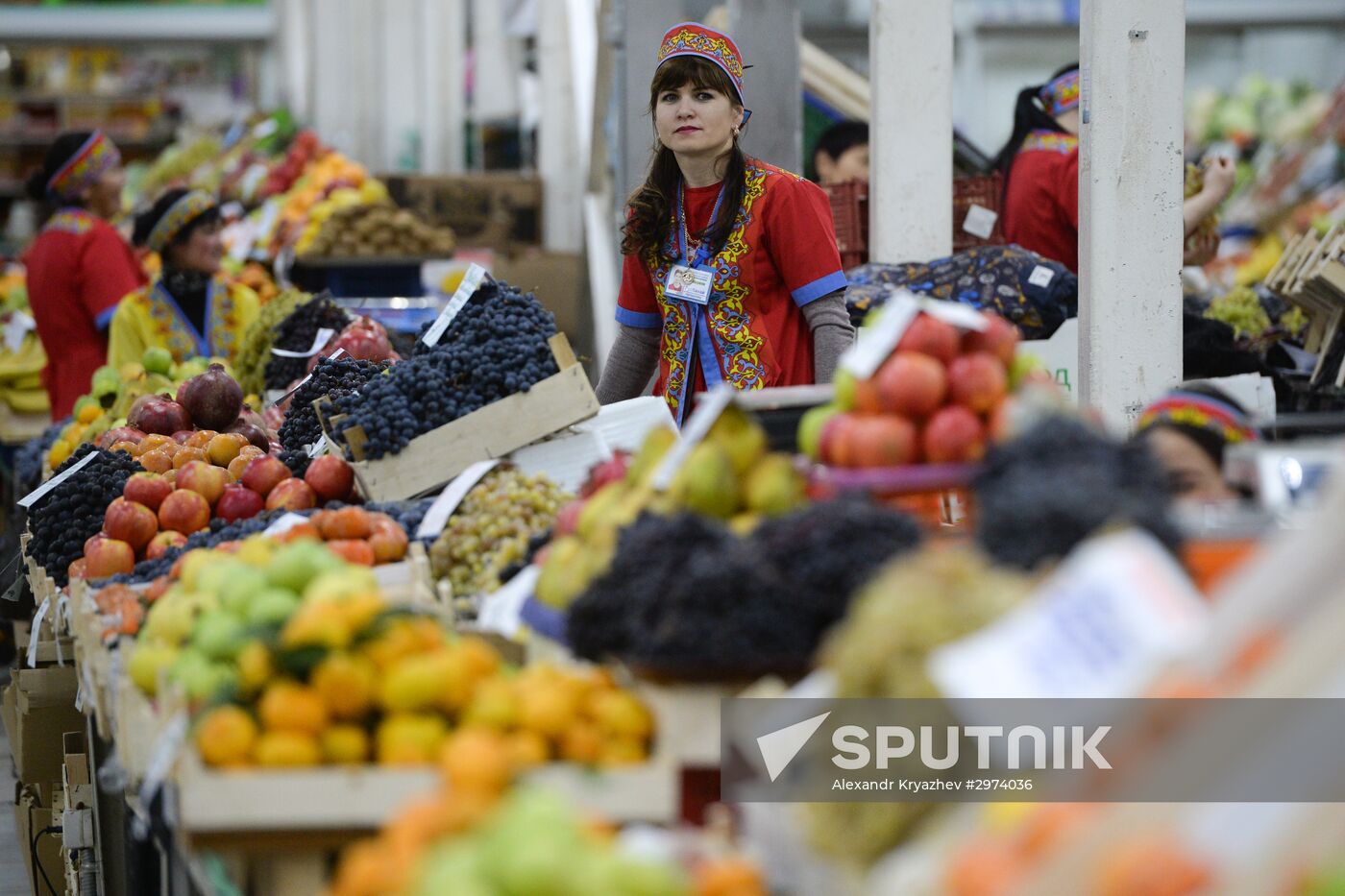 The central marketplace in Novosibirsk