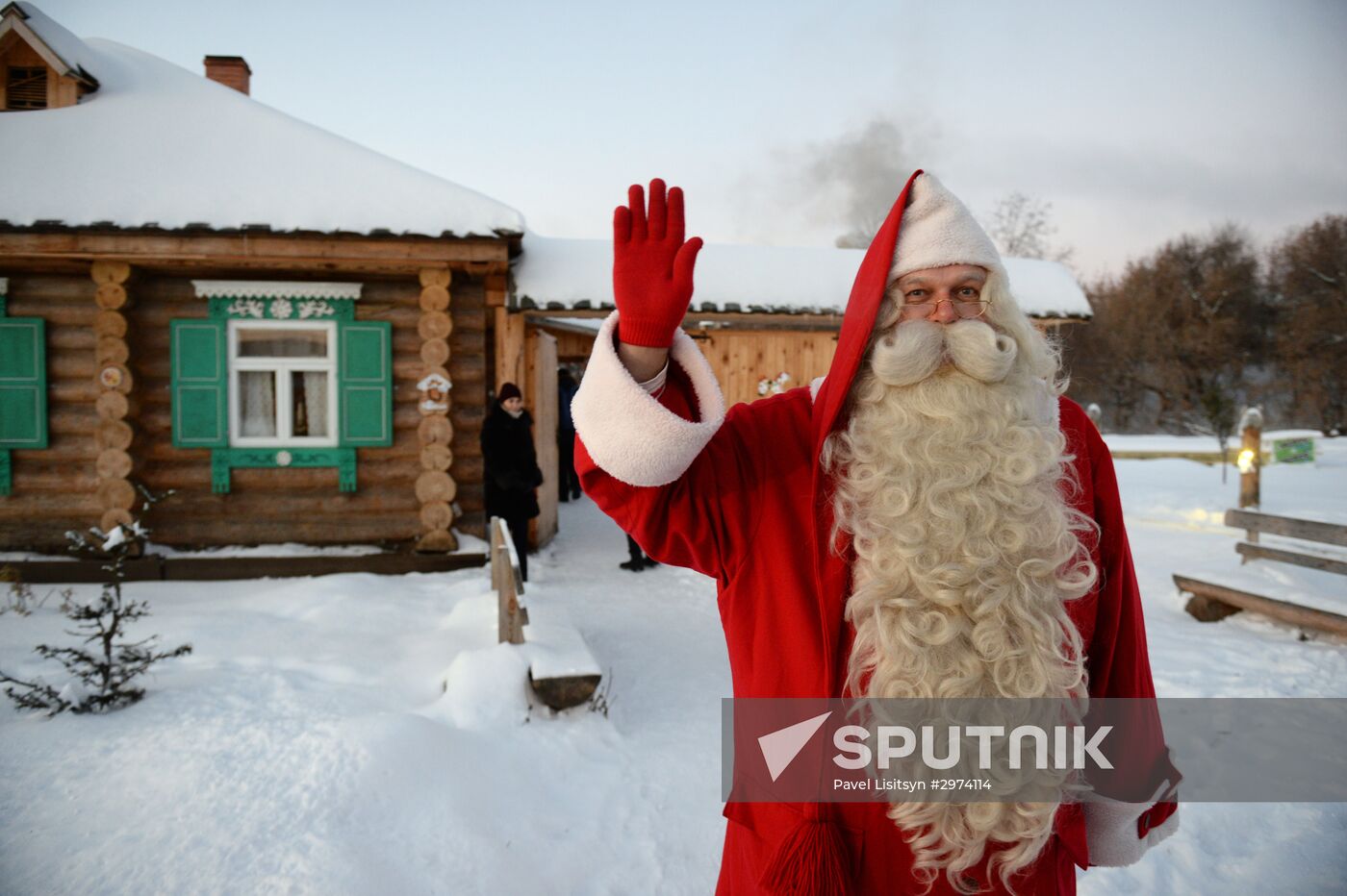 Finnish Christmas figure Joulupukki visits Yekaterinburg