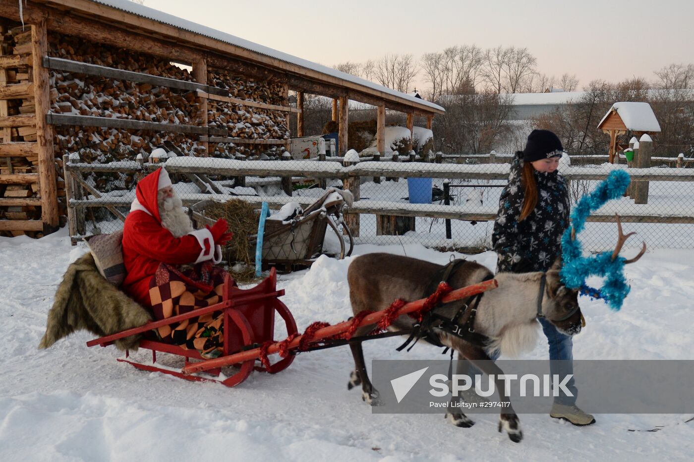 Finnish Christmas figure Joulupukki visits Yekaterinburg