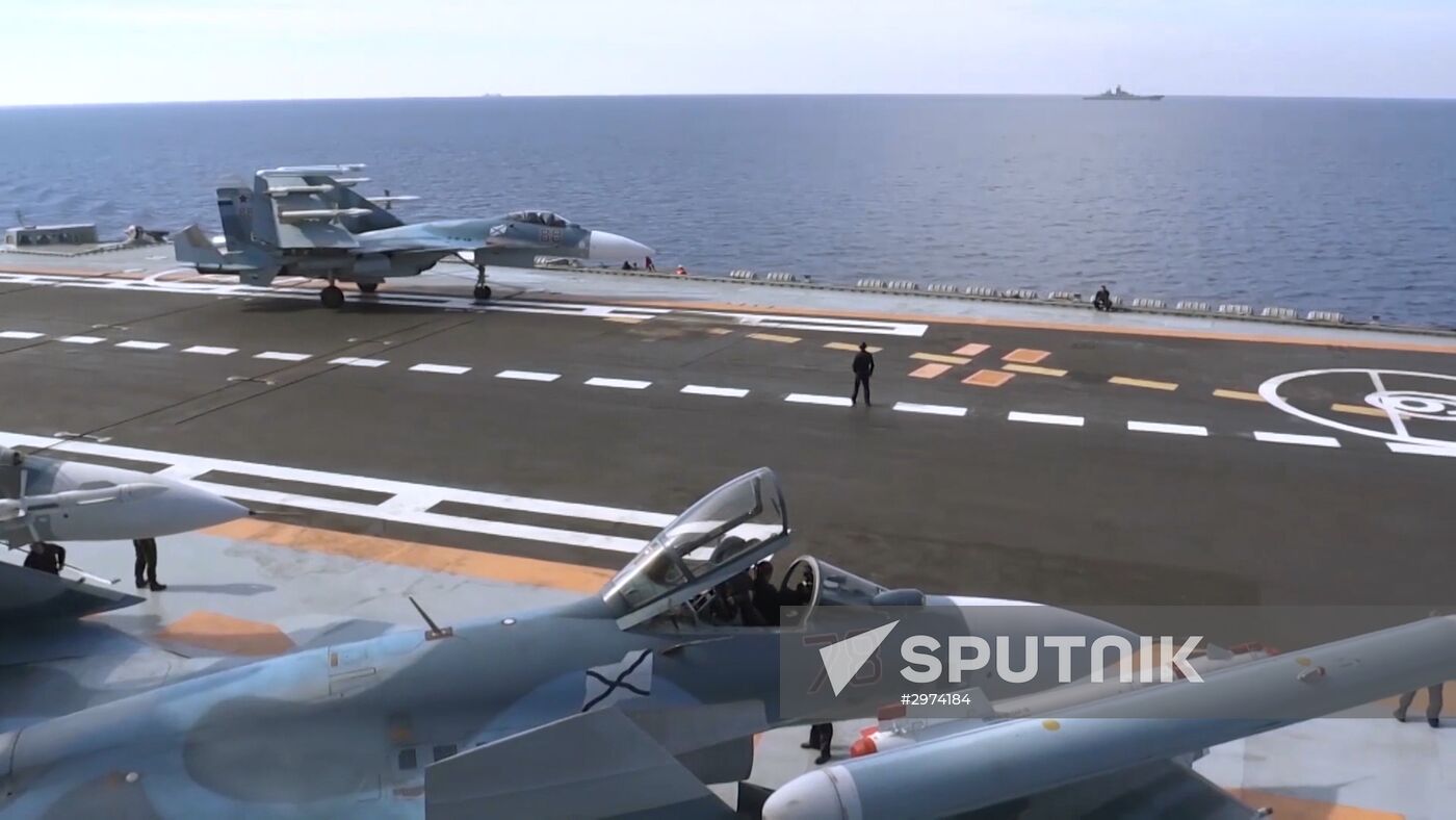 Admiral Kuznetsov aircraft carrier and Admiral Grigorovich patrol ship deployed in Syria for the first time ever