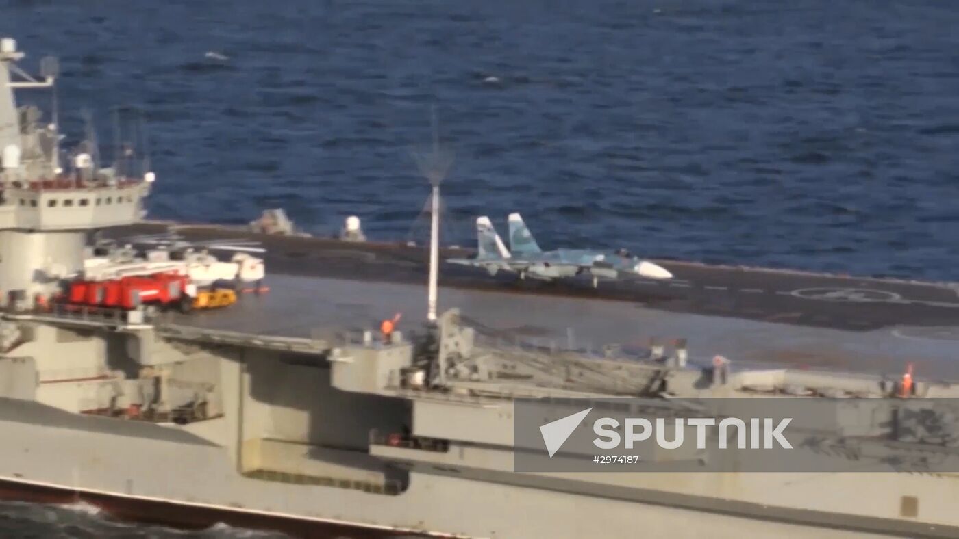 Admiral Kuznetsov aircraft carrier and Admiral Grigorovich patrol ship deployed in Syria for the first time ever