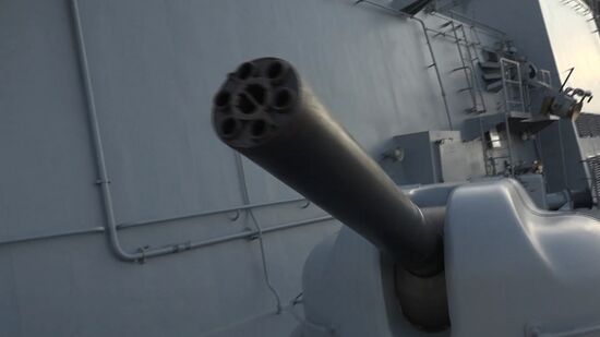 Admiral Kuznetsov aircraft carrier and Admiral Grigorovich patrol ship deployed in Syria for the first time ever