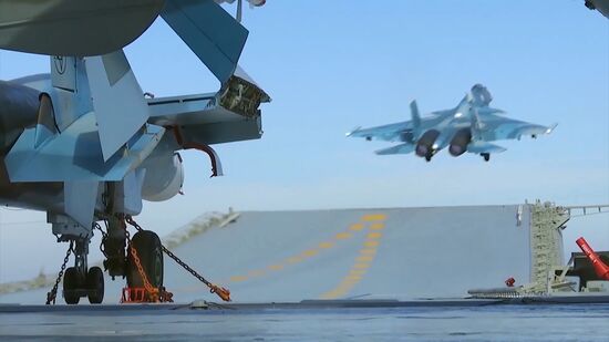 Admiral Kuznetsov aircraft carrier and Admiral Grigorovich patrol ship deployed in Syria for the first time ever