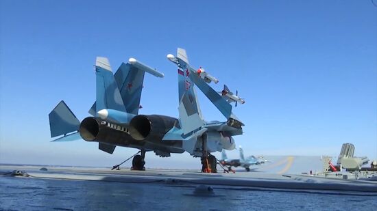 Admiral Kuznetsov aircraft carrier and Admiral Grigorovich patrol ship deployed in Syria for the first time ever