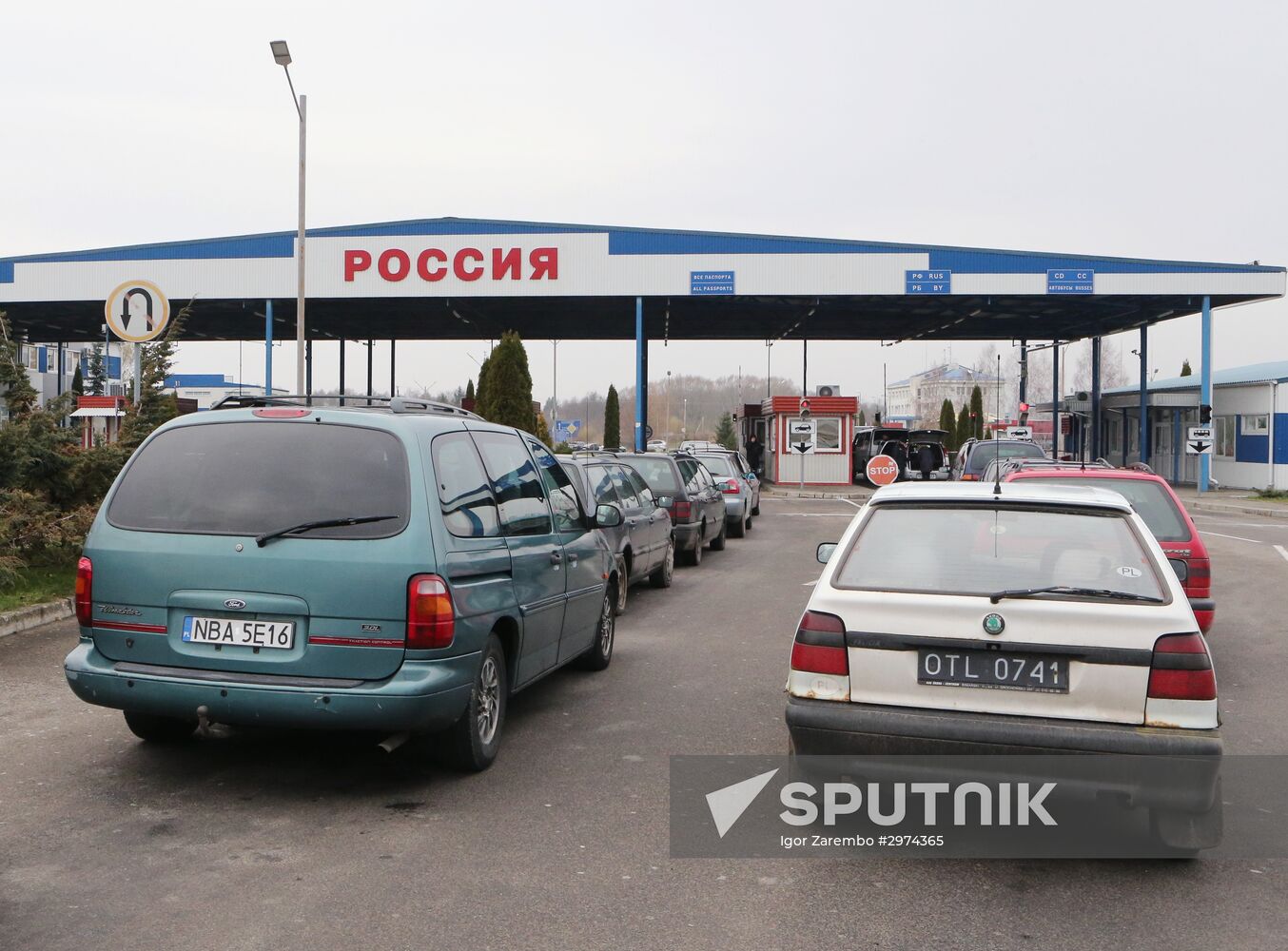 Bagrationovsk customs checkpoint in Kaliningrad Region