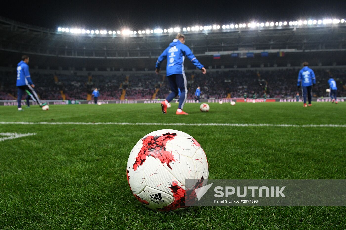 Russia vs. Romania friendly football match