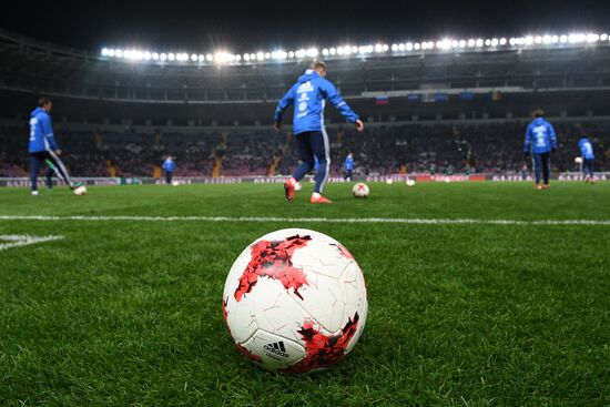 Russia vs. Romania friendly football match