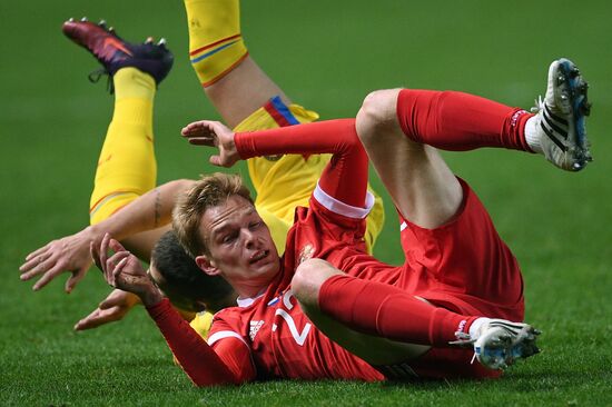 Russia vs. Romania friendly football match