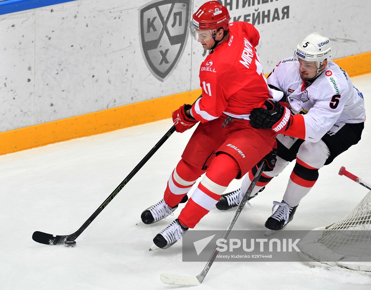 Hockey. KHL. Spartak vs Traktor