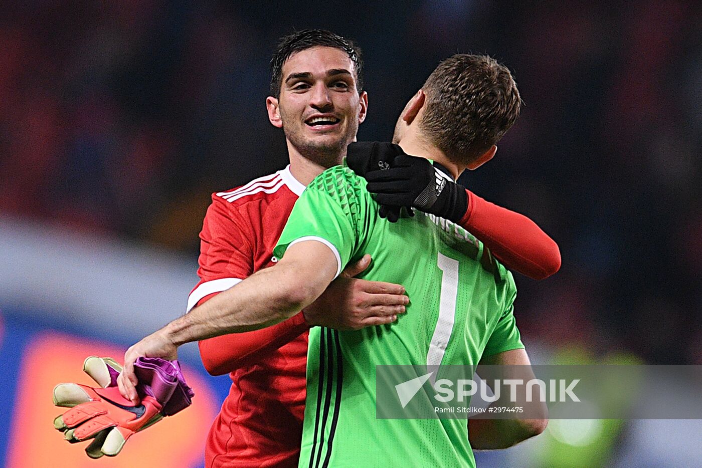 Russia vs. Romania friendly football match