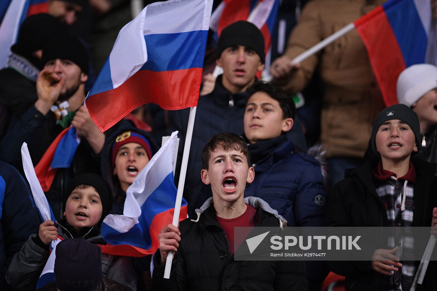 Russia vs. Romania friendly football match