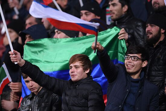 Russia vs. Romania friendly football match