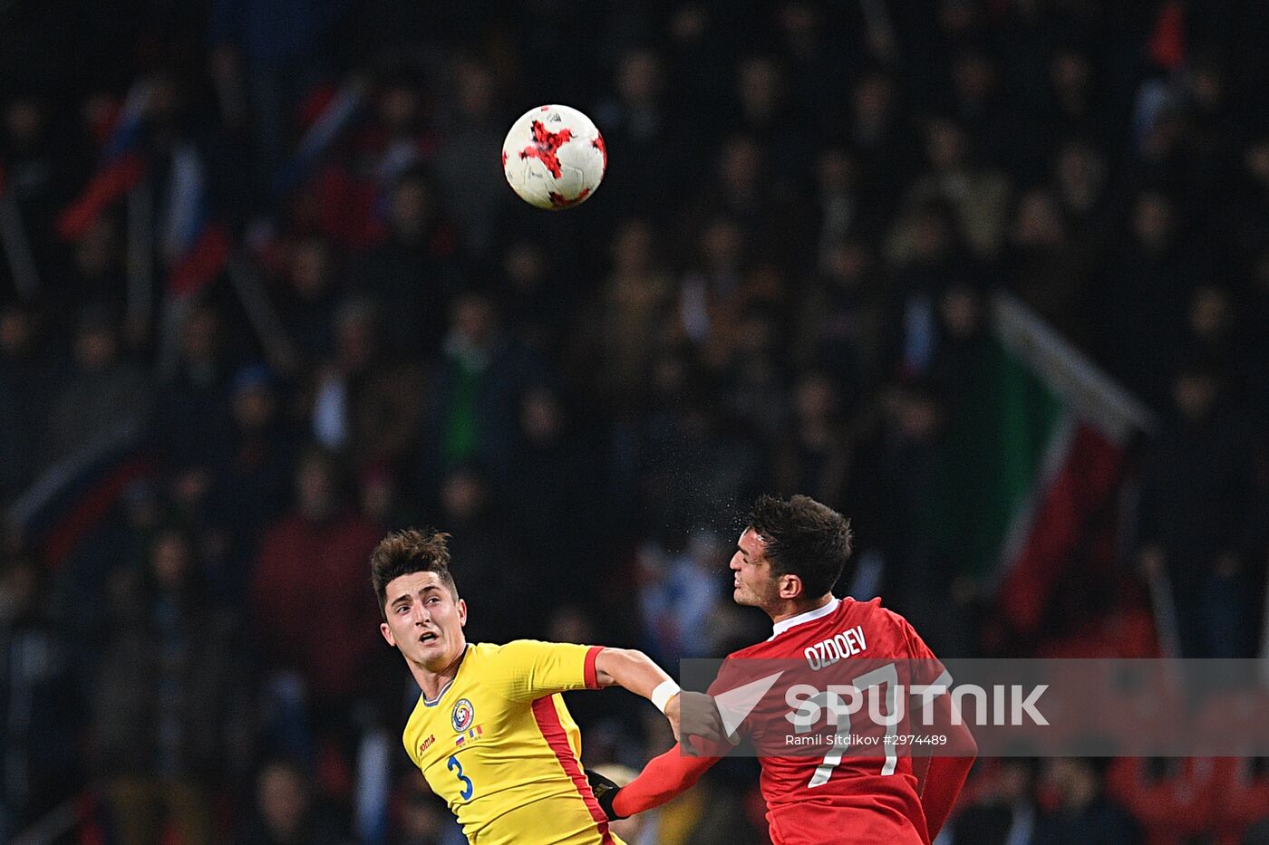 Russia vs. Romania friendly football match
