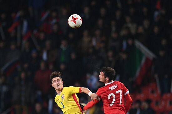 Russia vs. Romania friendly football match