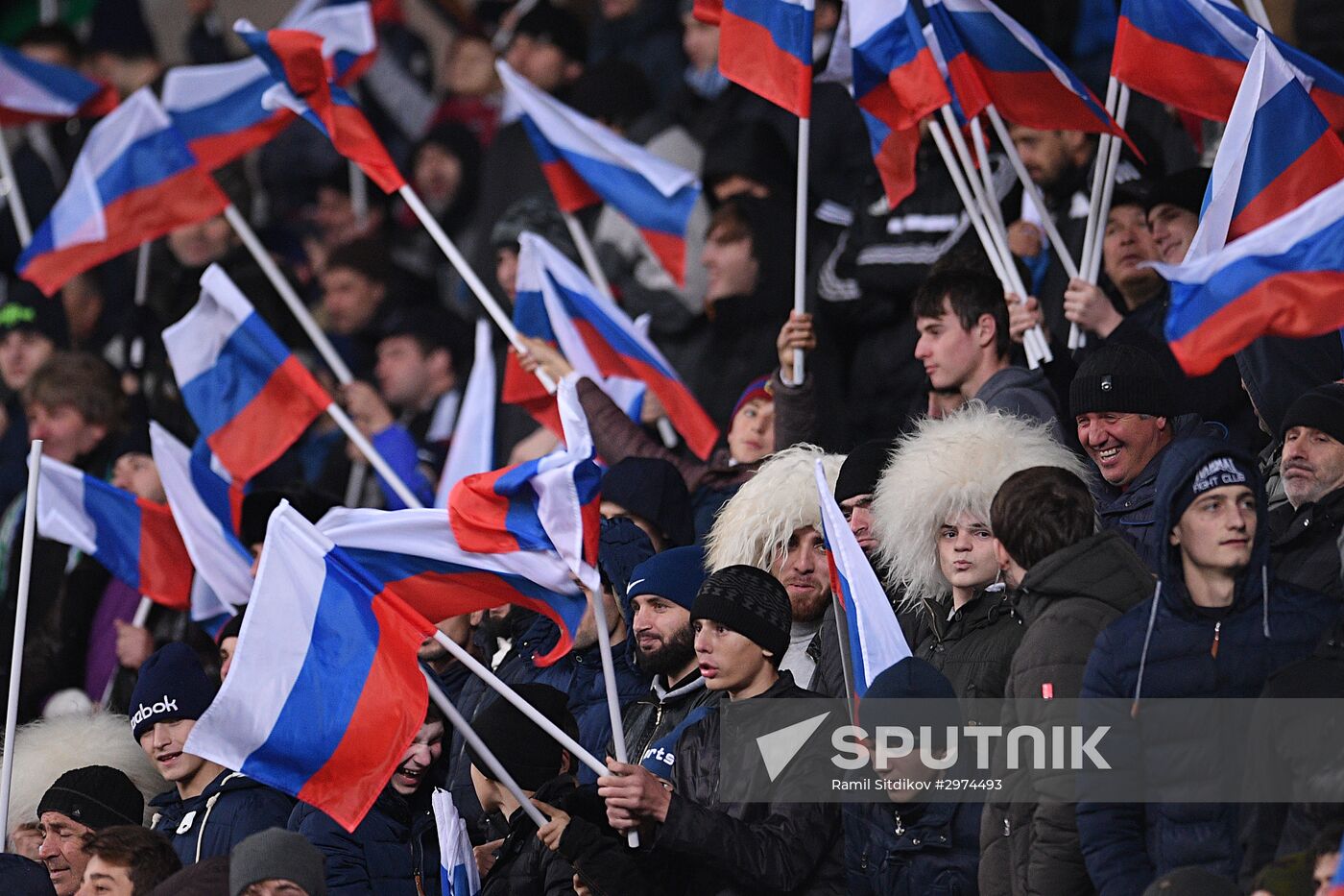 Russia vs. Romania friendly football match