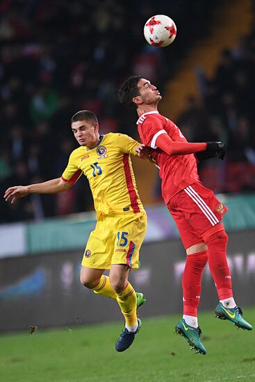Russia vs. Romania friendly football match