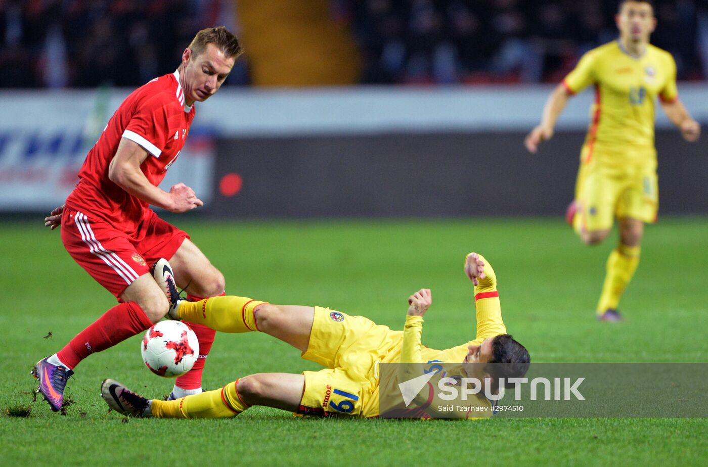 Russia vs. Romania friendly football match