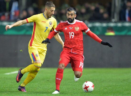 Russia vs. Romania friendly football match