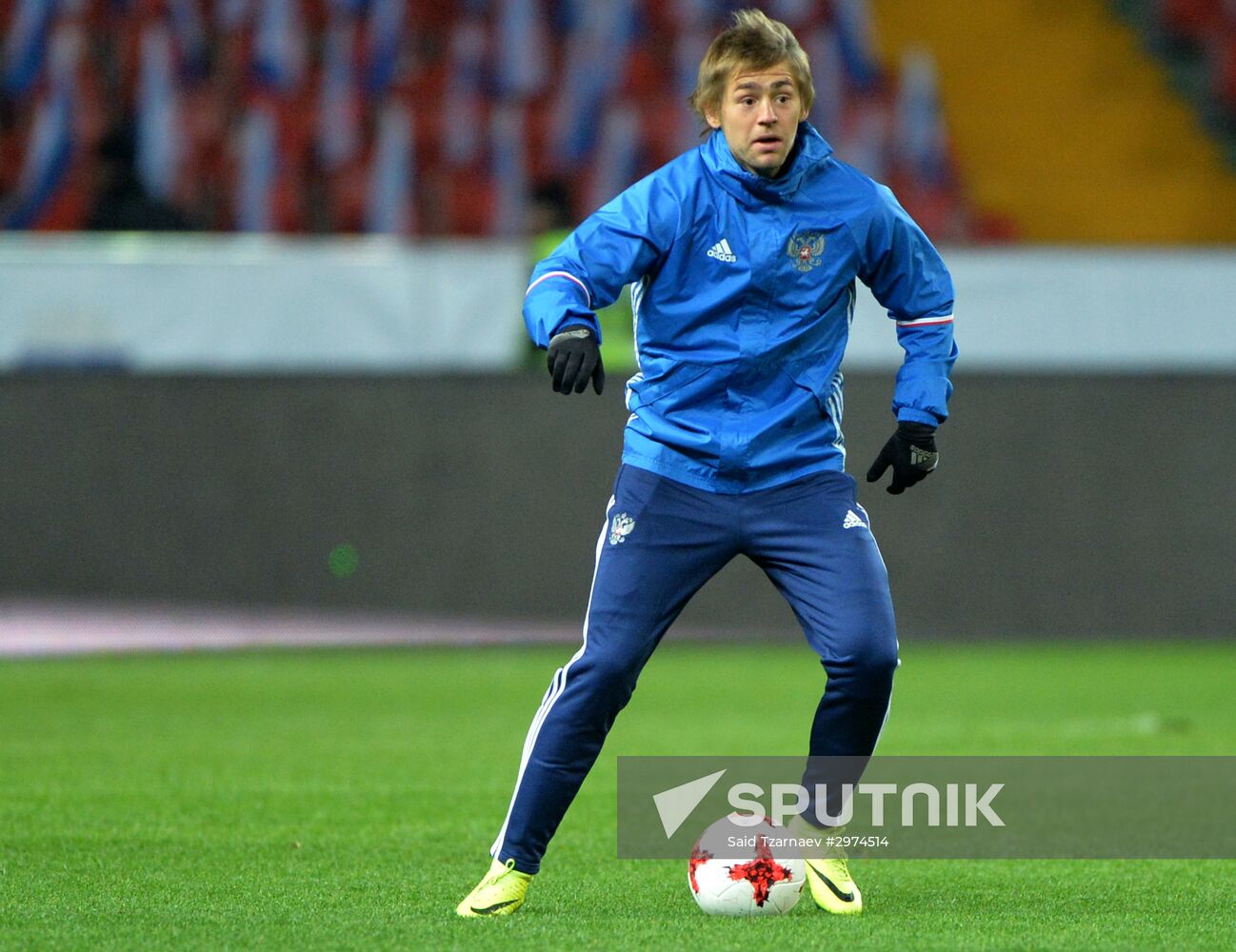 Russia vs. Romania friendly football match