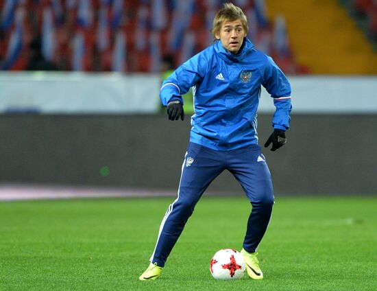 Russia vs. Romania friendly football match