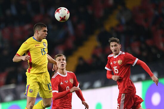 Russia vs. Romania friendly football match