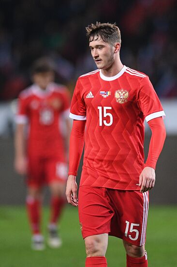 Russia vs. Romania friendly football match