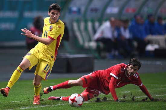Russia vs. Romania friendly football match