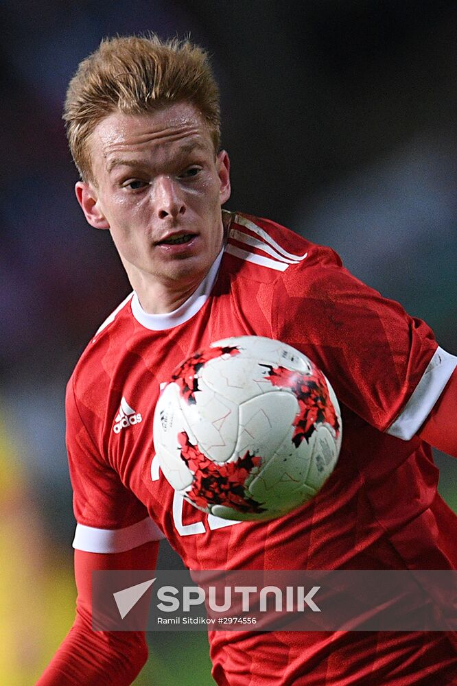 Russia vs. Romania friendly football match